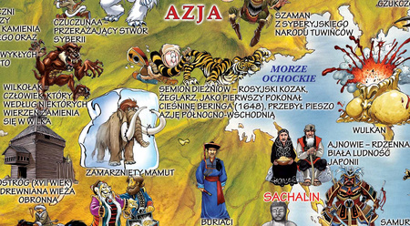 Świat Antyczny mapa dla dzieci PL XXL laminat