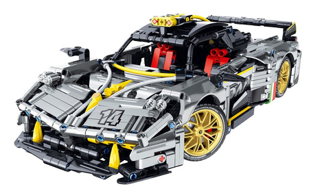 Klocki iM.Master 1:14 model auto srebne 1237 elementów