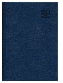 Kalendarz 2026 A4 tygodniowy z notesem Aluminium Standard granat