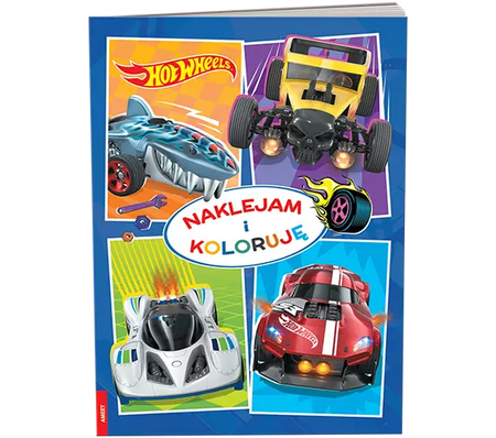 Hot Wheels Naklejam i koloruję NAK-1601