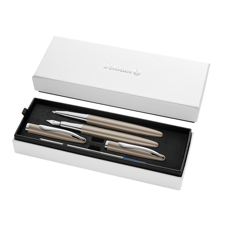 Pióro wieczne Pelikan +pióro kulkowe Jazz Noble Elegance Taupe