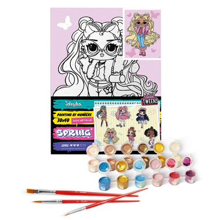 Malowanie po numerach IDEYKA 30x40cm L.O.L. Surprise! Tweens Olivia