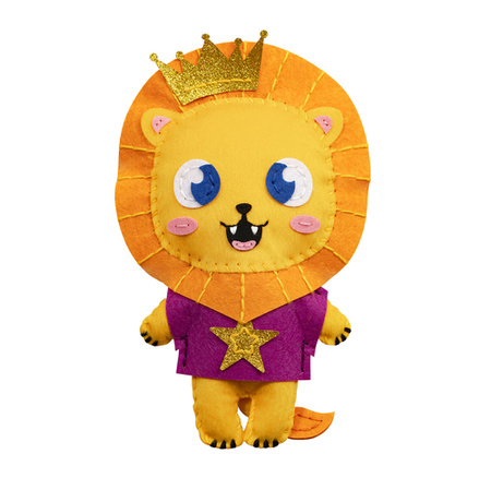 Zestaw kreatywny Little Couz'IN maskotka do uszycia Lew