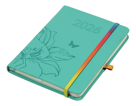 Kalendarz 2026 Hip hop B6 tygodniowy miętowy