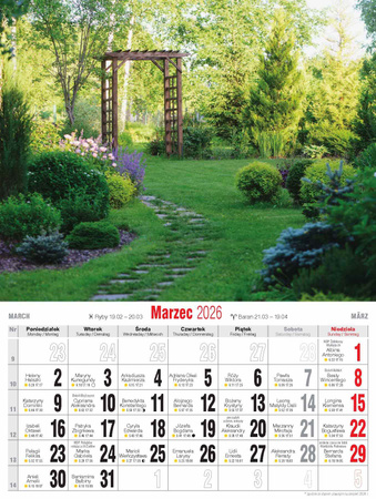 Kalendarz 2026 Krajobrazy Polski KSM-1