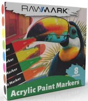 Markery akrylowe RAWMARK 8 kolorów
