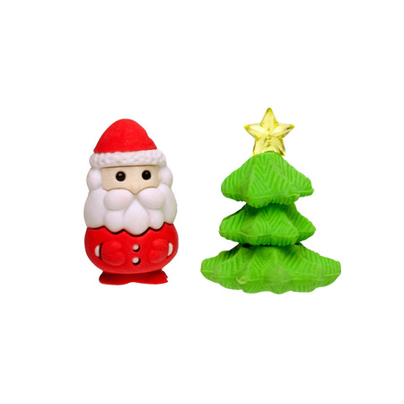 Gumka do ścierania Mikołaj i Choinka