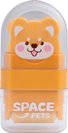 Gumka do ołówka z rolką oczyszczającą Space Pets 1 szt. mix