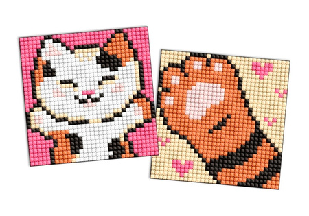 Diamentowa mozaika na naklejce IDEYKA 9x9 cm kids Puffy