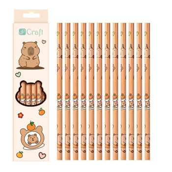 Zestaw ołówków HB Kapibara 12 szt.