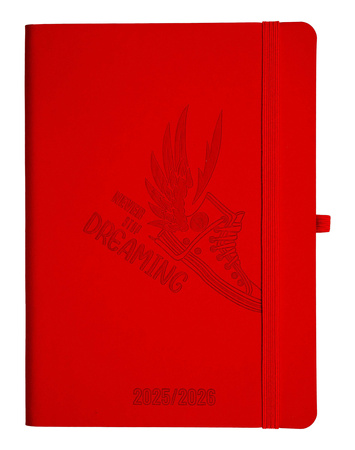 Kalendarz Szkolny 2025/2026 Salsa B6 tygodniowy czerwony but