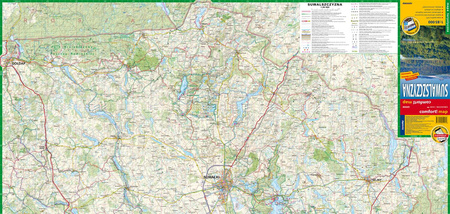 Suwalszczyzna mapa turystyczna 1:85 000 laminat 2024