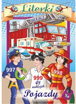 Pojazdy. Literki od A do Z