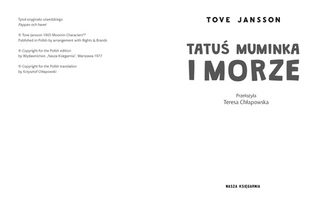 Tatuś Muminka i morze wyd. 2025