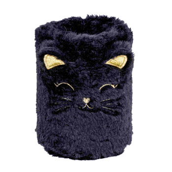 Pluszowy przybornik na biurko Astrabag Fluffy Kitty black