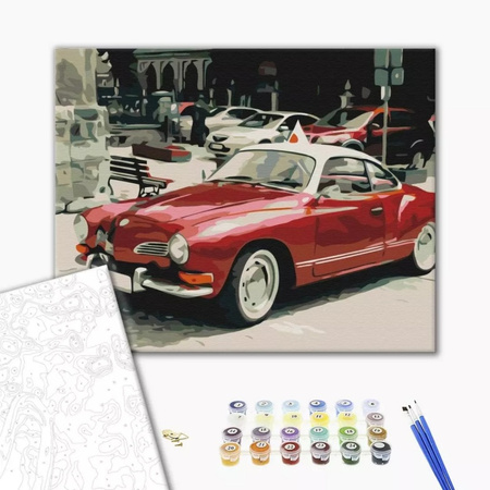 Malowanie po numerach BRUSHME 40x50cm Retro na drogach miasta