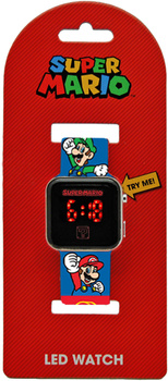 Zegarek LED z kalendarzem Super Mario GSM4236