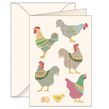Karnet B6 koperta 6169 Koguty i kurczaki