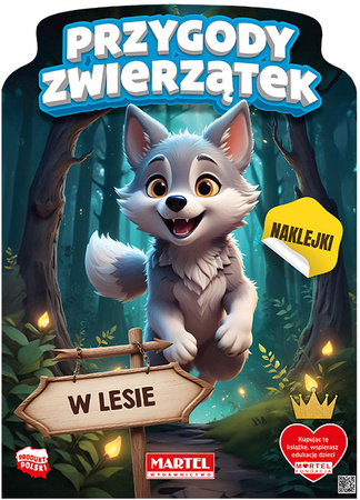 Przygody zwierzątek w lesie. Kolorowanka z naklejkami