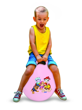 Nadmuchiwana piłka do skakania Paw Patrol 45cm różowa Lexibook BG040PAG