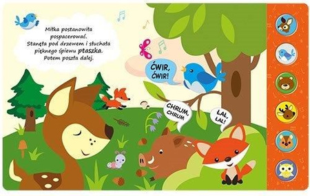 Sarenka w lesie. Naśladuj dźwięki