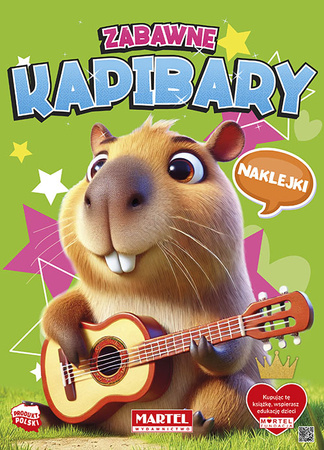 Zabawne kapibary. Kolorowanka z naklejkami