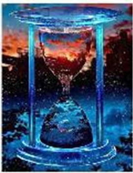 Diamentowa Mozaika Klepsydra w wodzie NO-1007001