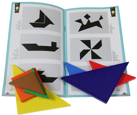 Gra Tangram dla dzieci w metalowej puszce