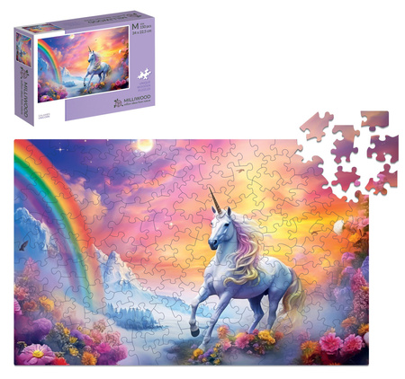 Puzzle drewniane 150 elementów Milliwood Jedmorożec