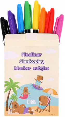 Cienkopisy Strigo Kapibara 8 kolorów