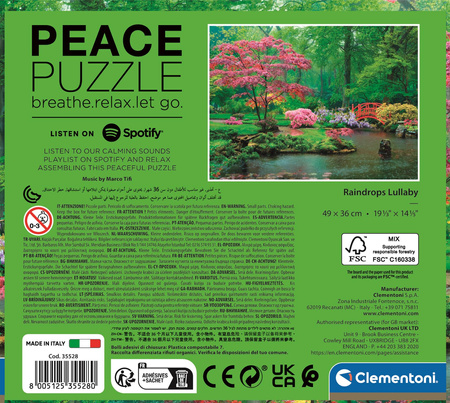 Puzzle 500 Peace Collection Raindrops Lullaby 35528