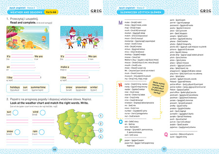 Język angielski. Karty pracy w szkole i w domu. Klasa 2