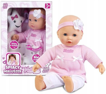Lalka Natalia śpiący maluszek 38 cm