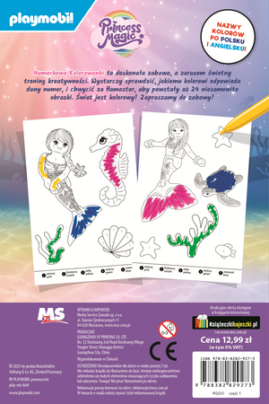 Moc przyjaźni. Princess Magic. Numerkowe kolorowanki