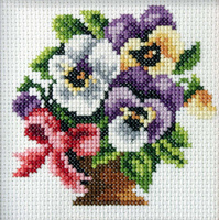 Zestaw do haftu krzyżykowego Bratki