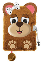 Pamiętnik z kłódką 3D włochacz A5 96k Bear