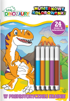 W prehistorycznej krainie. Lubię Dinozaury. Numerkowe kolorowanki