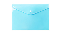 Teczka A5 kopertowa PP pastel niebieski