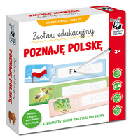 Zestaw edukacyjny. Poznaję Polskę. Książka + puzzle do pisania. Kapitan Nauka
