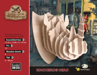 Łamigłówka drewniana Gepetto Głowa Nosorożca