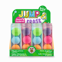 Piłka kauczukowa i gumka do ścierania 2w1 3 sztuki mix kolorów