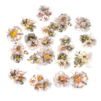 Naklejki połyskujące Pet Kwiaty Gray Powder 20 szt.