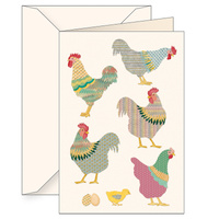 Karnet B6 koperta 6169 Koguty i kurczaki