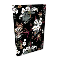 Notes A5 kratka z gumką Soft Touch Tropikalne Kwiaty