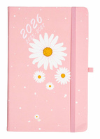 Kalendarz 2026 18 m-cy Hip hop A5 tygodniowy stokrotka morelowa