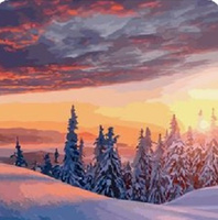 DIAMENTOWA MOZAIKA ZIMA WIDOK Z GÓRSKIEGO SZLAKU NO-2000737