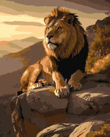 Malowanie po numerach Król Bestii 40x50 cm