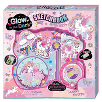 Szkicownik Sketchbook z akcesoriami Jednorożec tęcza