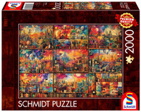Puzzle 2000 PQ Podróże z książką i winem 113391