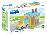 Playmobil JUNIOR Ciężarówka z garażem z funkcją sortera 71686